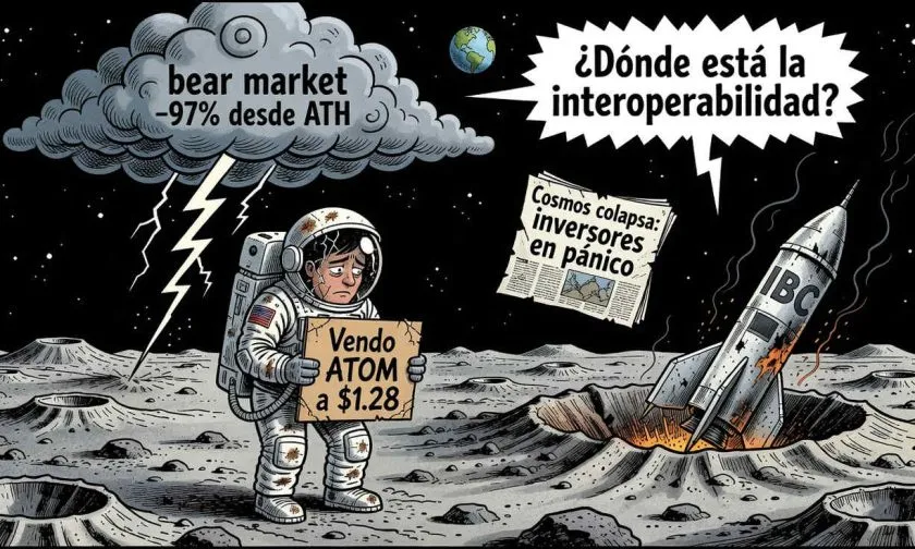 Cosmos (ATOM) se desploma a mínimos multianuales: ¿hay esperanza para la red interchain?