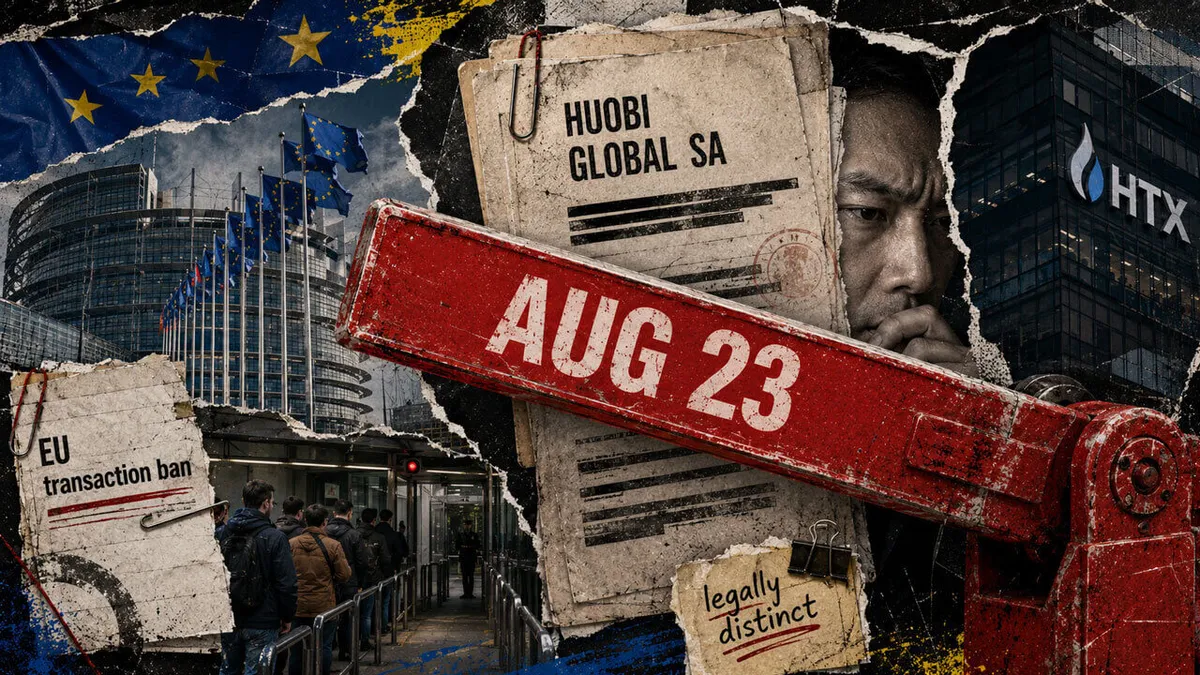 August 23 deadline looms for crypto holders over HTX control amid EU sanctions