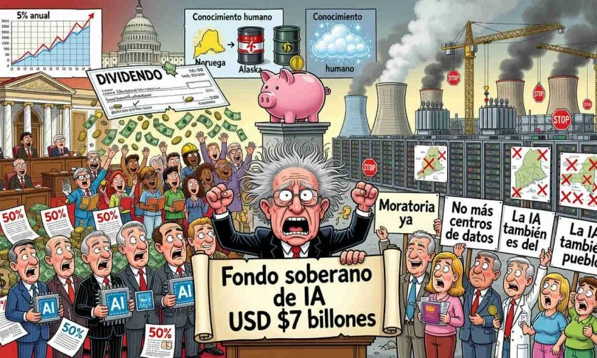 Bernie Sanders propone fondo soberano de IA por USD $7 billones y moratoria a nuevos centros de datos