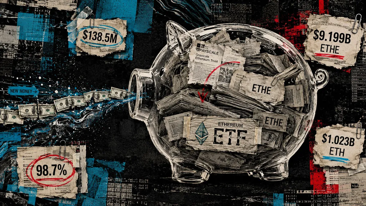 Launch of Ethereum ETFs shows $10.36 billion primarily from Grayscale trusts