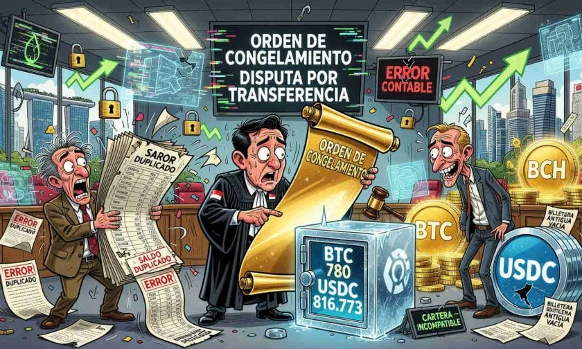 Tribunal de Singapur congela activos de S$75 millones tras error en transferencia cripto
