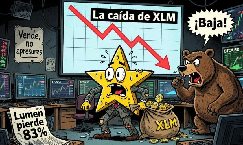 XLM alcanza mínimos de 14 días con presión vendedora persistente