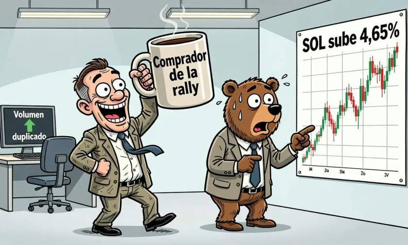 Solana (SOL) sube 4,65% a USD $105,61 con volumen diario récord de USD $6.150 millones