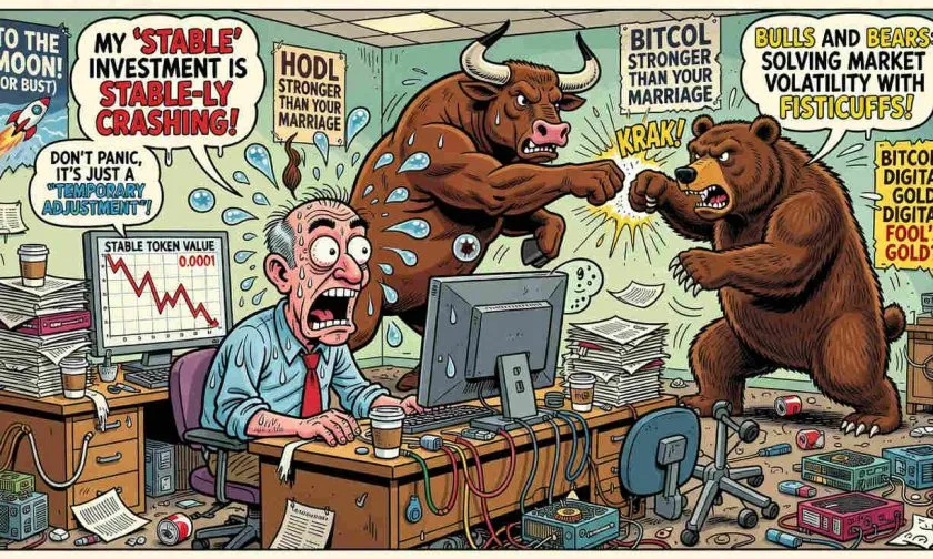 Stable se desploma un 12% en siete días: analizamos el soporte clave de los USD $0,032