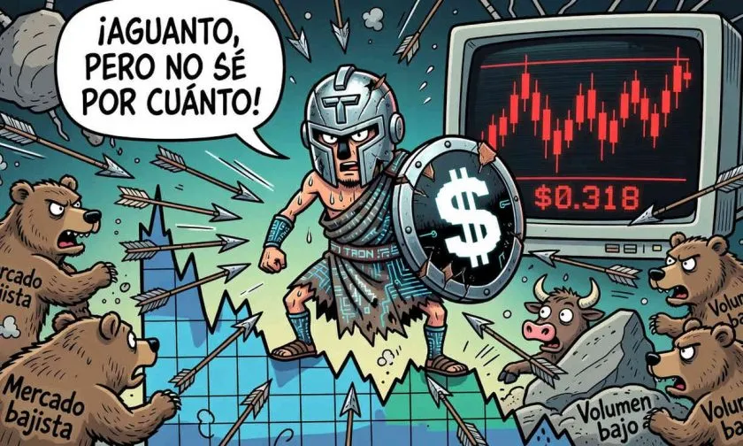TRX rebota levemente mientras el volumen se desploma un 48%