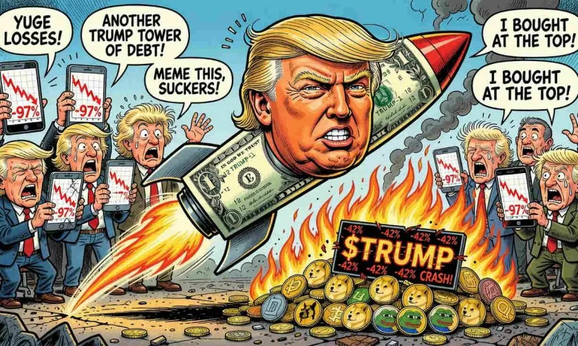 $TRUMP rebota un 6.34% en el 4 de julio mientras los toros intentan invalidar la tendencia bajista estructural