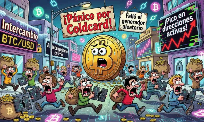 Fallo de seguridad en Coldcard provoca movimiento masivo de Bitcoin el 31 de julio