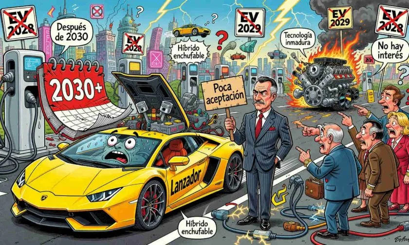 Lamborghini retrasa su primer auto eléctrico hasta después de 2030 por falta de interés