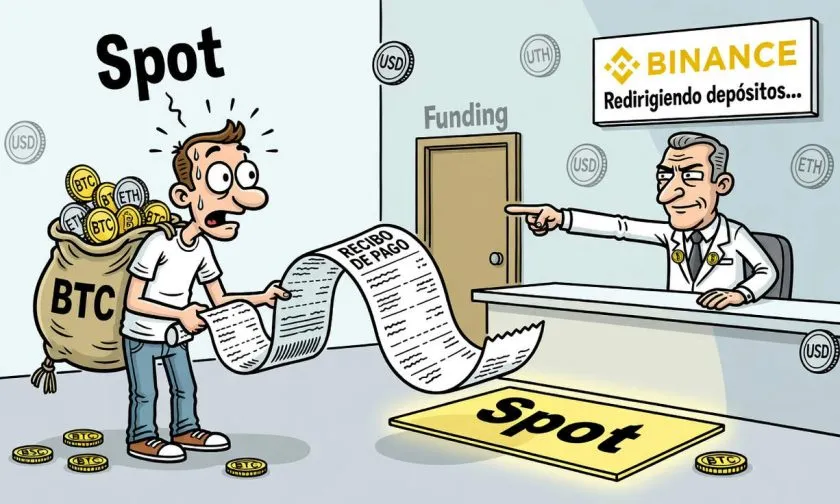 Binance redirige los depósitos de criptomonedas de Funding a Spot