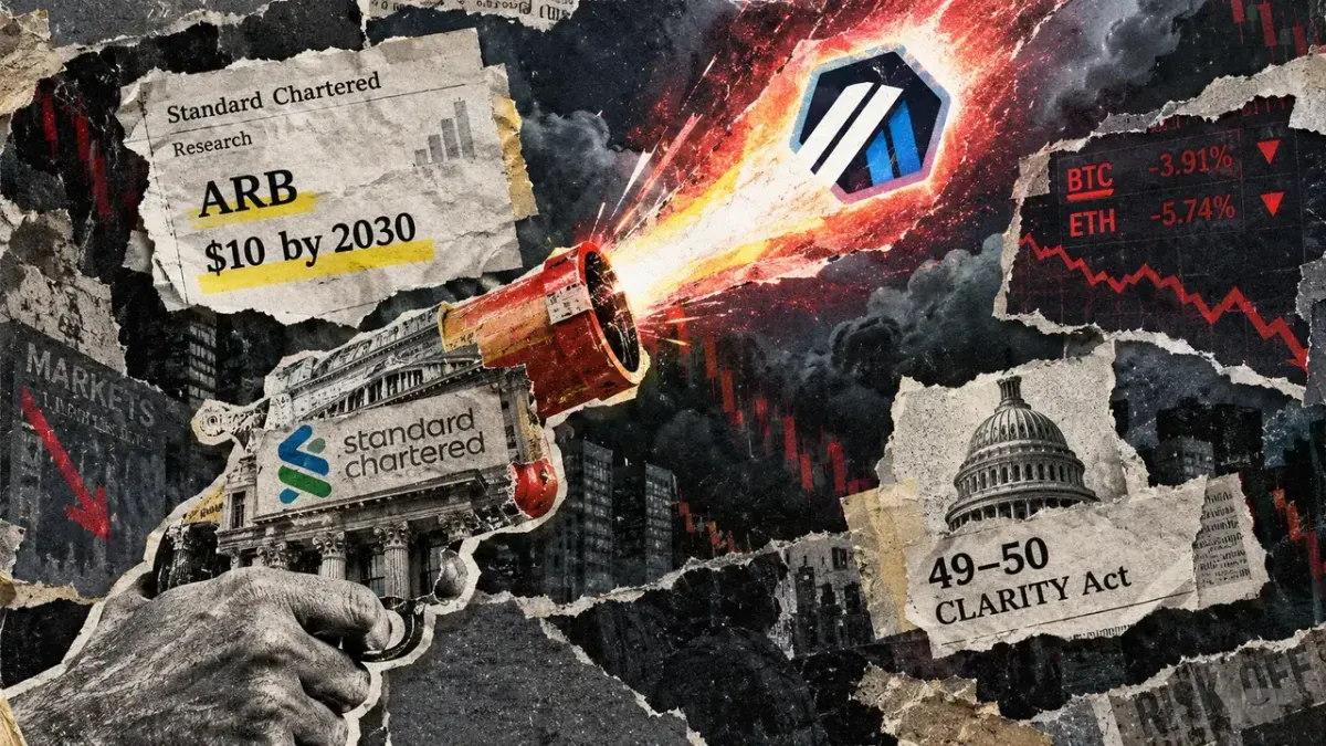 Standard Chartered sets $10 price target for Arbitrum's ARB token by 2030