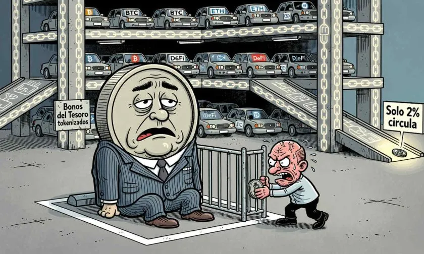 Bonos tokenizados suman USD $14.820 millones pero apenas USD $200 millones operan en DeFi