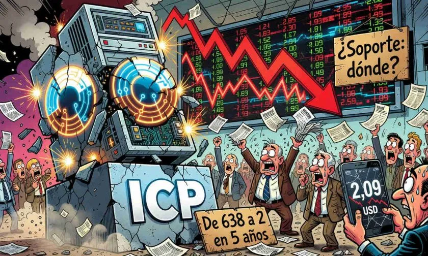 ICP cae un 99,67% desde su máximo histórico y se sitúa por debajo de 2 dólares