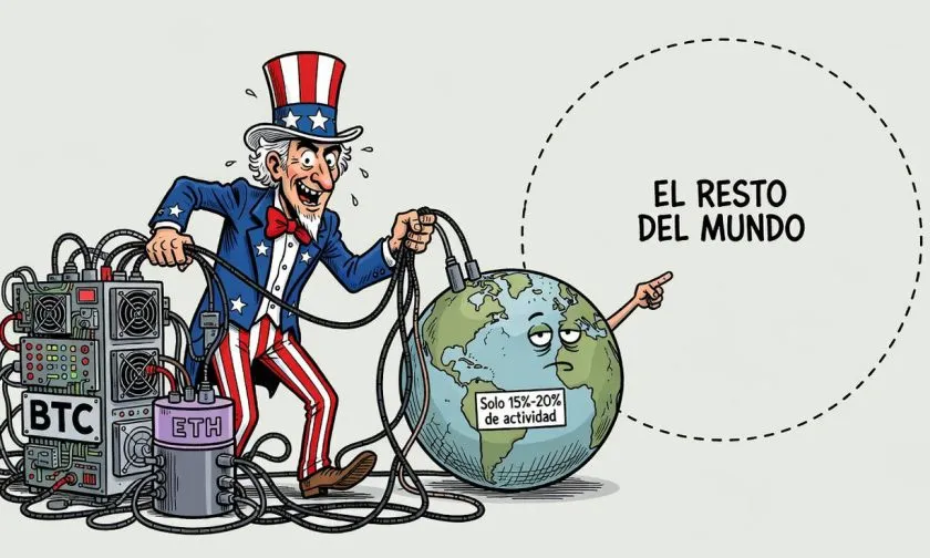 EE UU concentra hasta el 20 por ciento de la actividad cripto mundial segun Grayscale