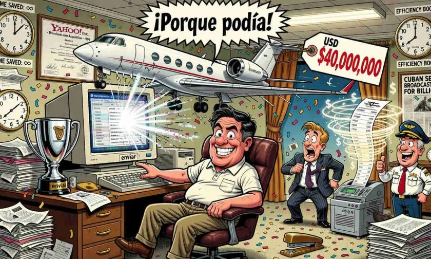 Mark Cuban rompió un récord Guinness al comprar un jet Gulfstream V por USD $40.000.000 en un correo