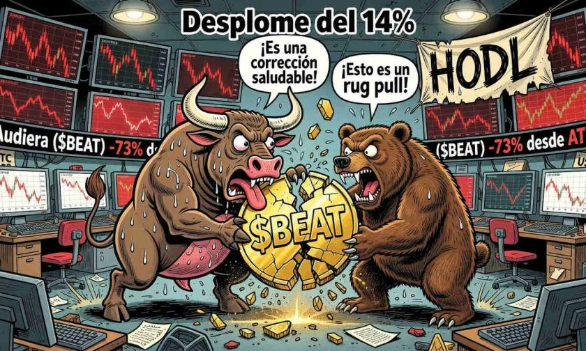 Audiera ($BEAT) se desploma un 14%: ¿fin del rally o corrección saludable?