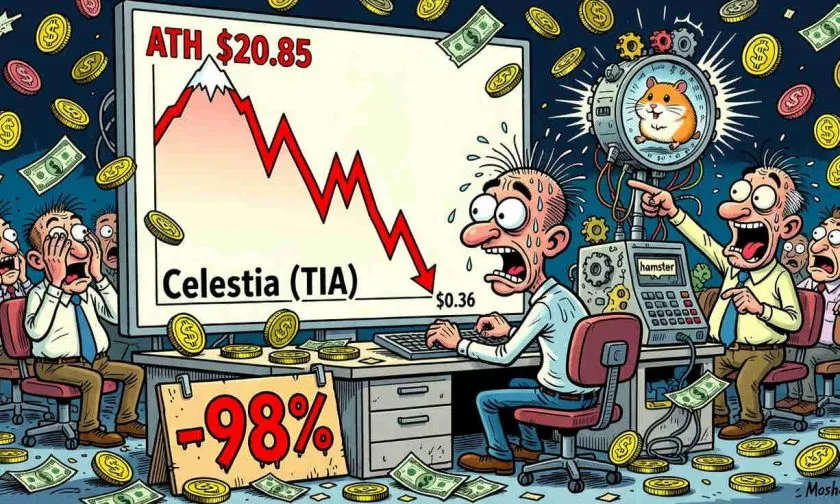 Colapso de Celestia: TIA pierde un 98% de su valor y se aferra a los USD $0,36 el 2 de julio de 2026
