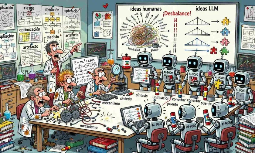 Estudio revela que las ideas científicas de la IA siguen lejos del criterio humano