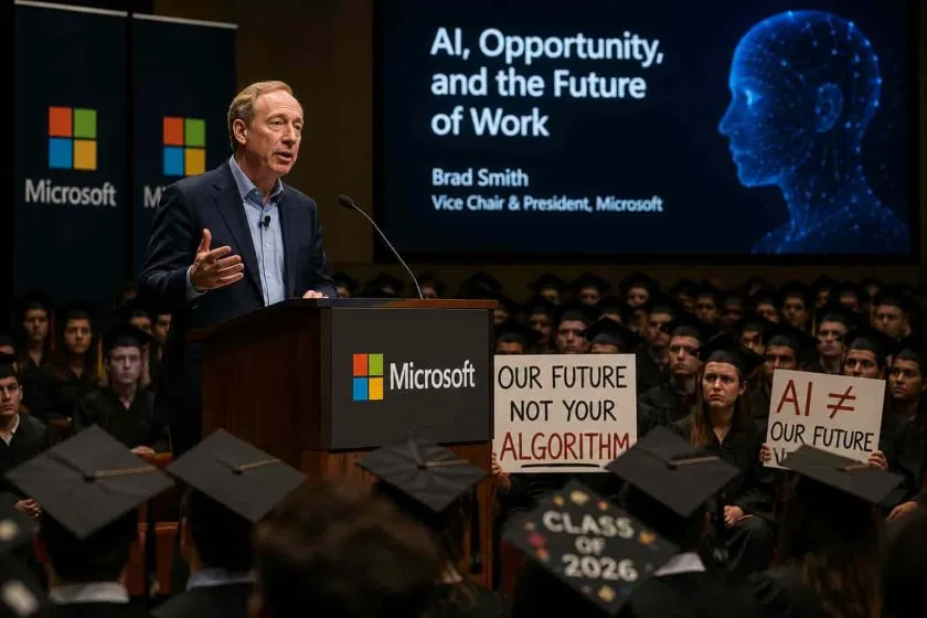 Presidente de Microsoft valida temor de estudiantes ante la IA y pide redefinir el trabajo a futuro