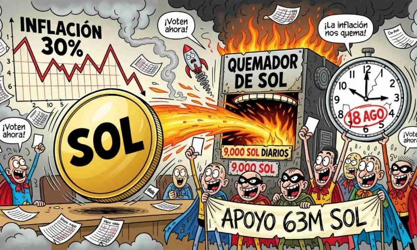 Solana busca reducir su inflación con una propuesta que quema 10 veces más SOL diario