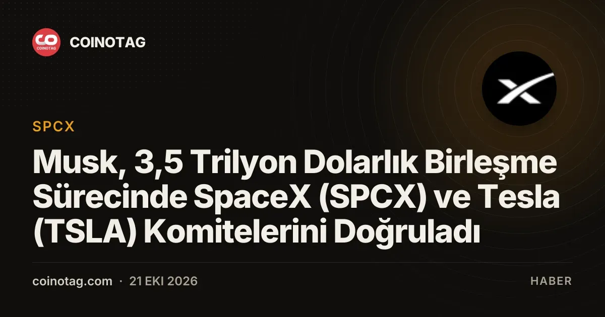 SpaceX ve Tesla birlesme komiteleri kurdu, Musksureci dogruladi