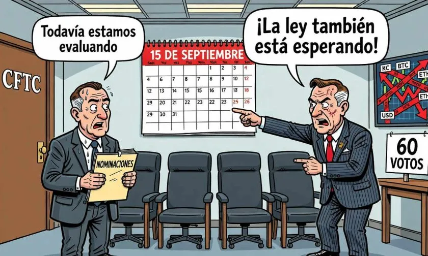 La CFTC opera con un único comisionado ante vacantes y evaluación de candidatos por la Casa Blanca