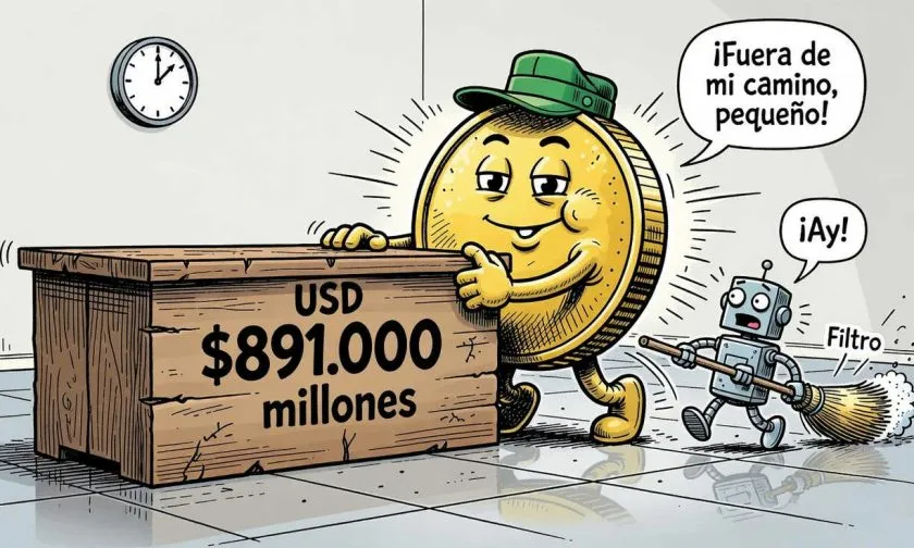Tercer trimestre de 2026 registra USD 891.000 millones en transferencias limpias de stablecoins