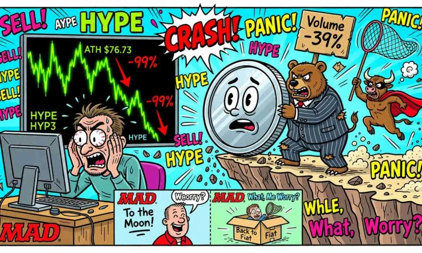 $HYPE pelea por sostener los $62 mientras el volumen colapsa un 39%