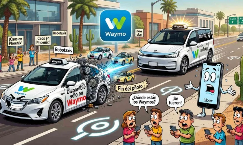 Waymo y Uber cancelan alianza en Phoenix mientras crece la guerra por los robotaxis