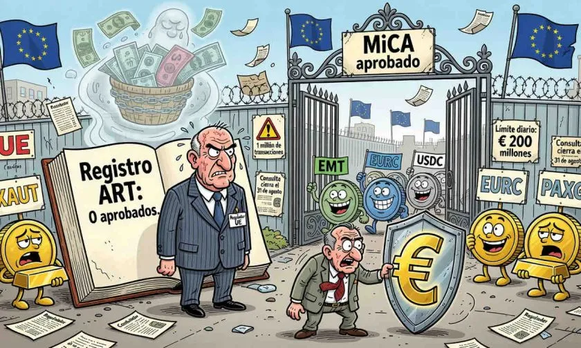 Europa no ha aprobado bajo la ley MiCA ningún activo que califique como ART token