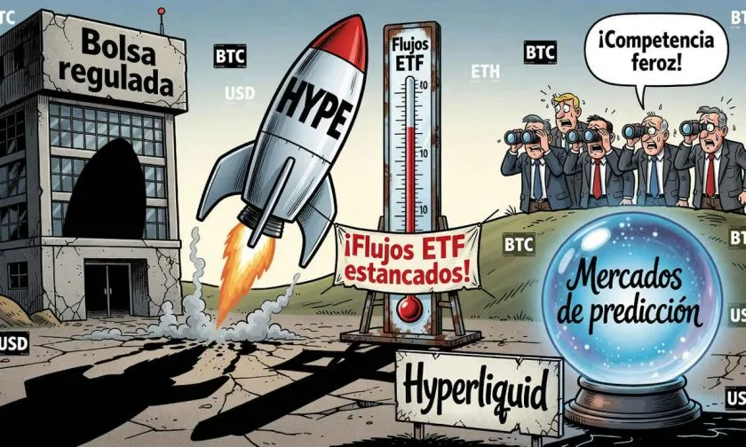 JPMorgan señala estancamiento en demanda de ETF de Hyperliquid ante creciente competencia