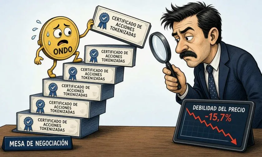 Ondo supera los 4.000 millones en activos mientras su token cede terreno