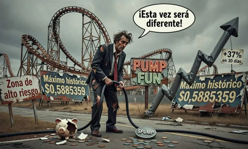 $PUMP se dispara un 8,5% pero sigue a -99% de su máximo: ¿rebote técnico o trampa para inversores?