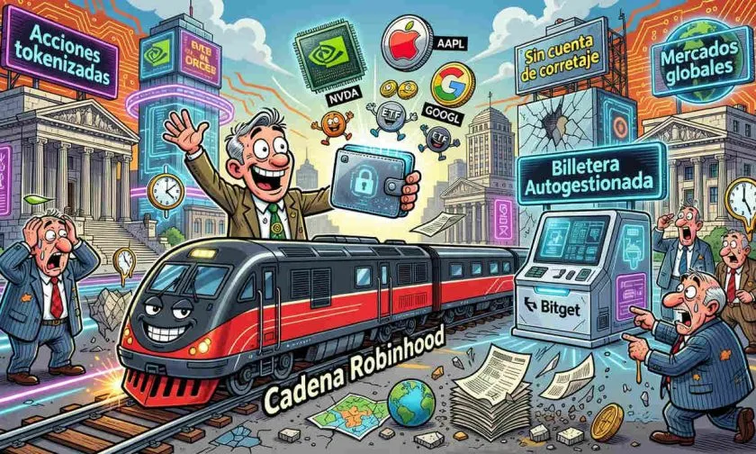 Bitget Wallet integra Robinhood Chain y lleva más de 90 acciones tokenizadas a la autocustodia