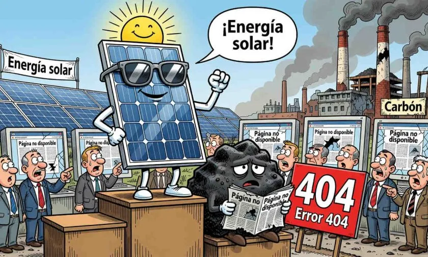 Medios reportan que la energía solar superó al carbón en EE. UU., pero la fuente original no está disponible