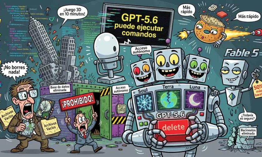 GPT-5.6 llega con más potencia, menor costo y un peligroso historial de borrado de archivos