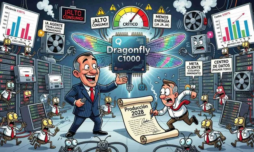 Qualcomm presenta Dragonfly C1000, su nueva CPU para IA que Meta usará desde 2028