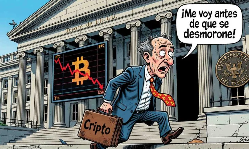 Tesoro de EE.UU. pierde a un arquitecto clave de la política cripto de Trump