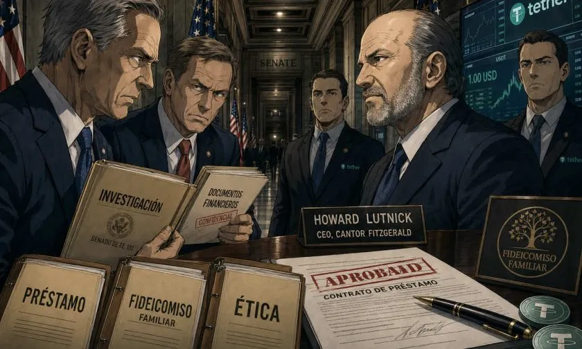 Senadores de EE.UU. piden a Lutnick y Tether detalles de un polémico préstamo con Cantor