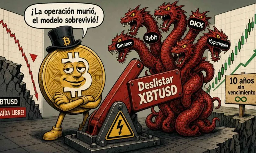 BitMEX liquida XBTUSD, el contrato que transformó el trading de Bitcoin
