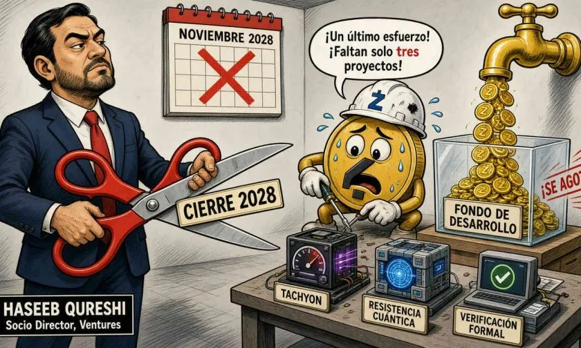 Dragonfly sugiere cierre del fondo de desarrollo de Zcash para 2028
