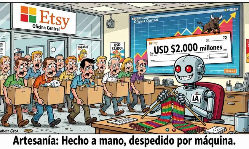 Etsy despide al 12% de su plantilla y autoriza recompras de USD $2.000 millones