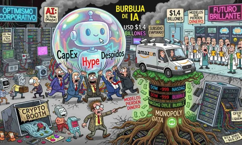 Cory Doctorow advierte que la burbuja de la IA puede estallar y golpear a Wall Street