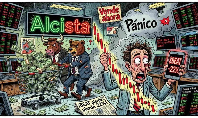Audiera ($BEAT) se desploma 22% en la apertura y rompe soportes clave