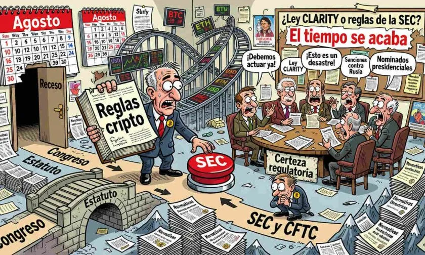 La SEC prepara reglas cripto si el Congreso no aprueba la Ley CLARITY