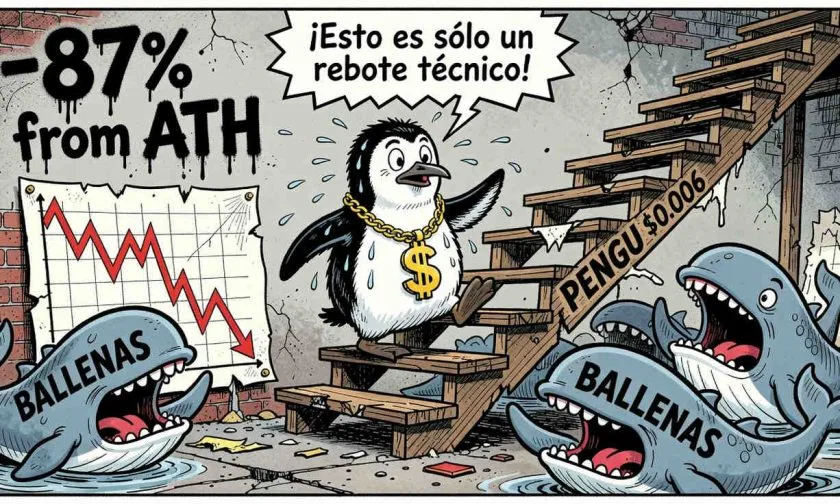 Análisis de $PENGU: repunte del 5.7% y desafío de resistencia clave
