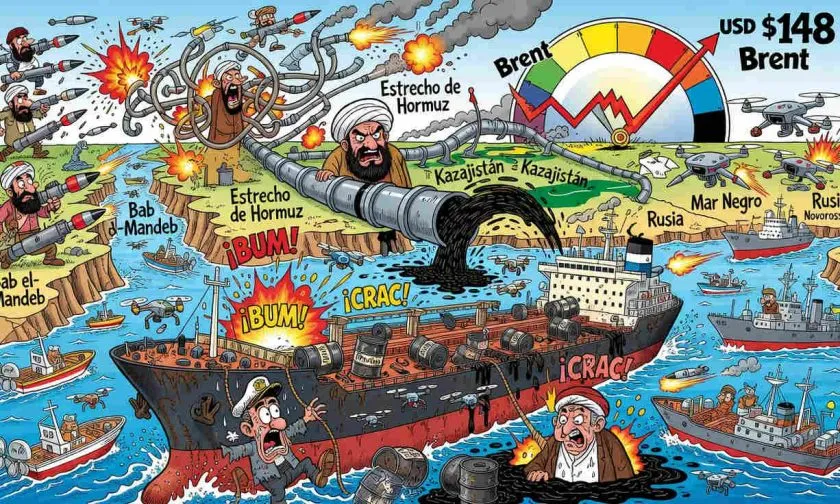Buques bajo ataque en Hormuz, el Mar Rojo y el Mar Negro elevan el riesgo para el petróleo