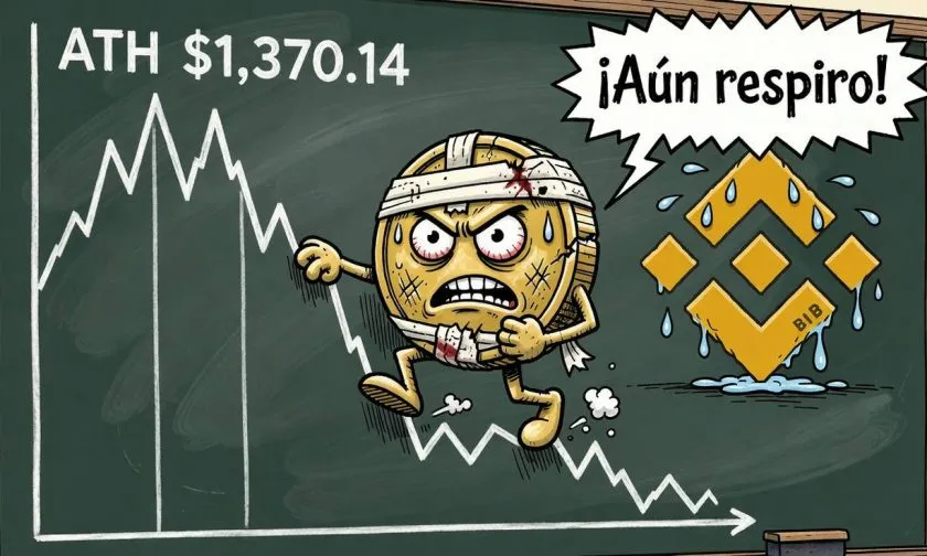 BNB lucha por mantenerse sobre los $580 mientras el volumen se desploma