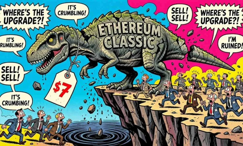 Ethereum Classic ($ETC) pierde el 95% de su valor desde el máximo y lucha por no romper los $7 en 2026-07-07