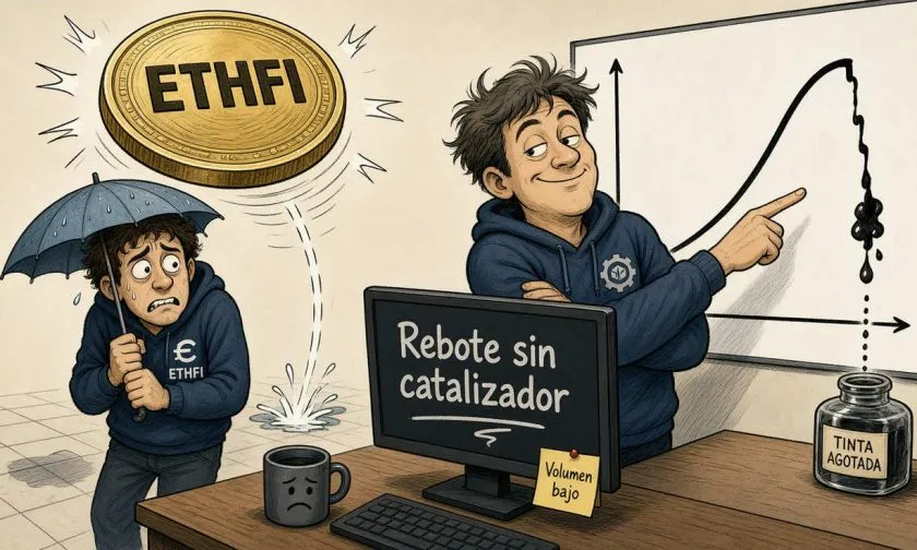 ETHFI sube 6,84% el 4 de octubre de 2026, pero volumen débil limita el impulso
