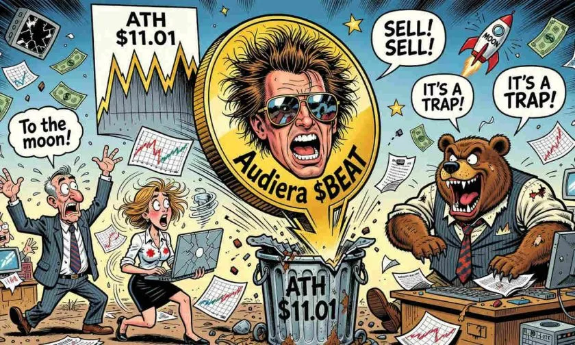 Colapso de Audiera ($BEAT) del 84% desde su ATH: ¿rebote técnico o una trampa de valor el 21 de junio?